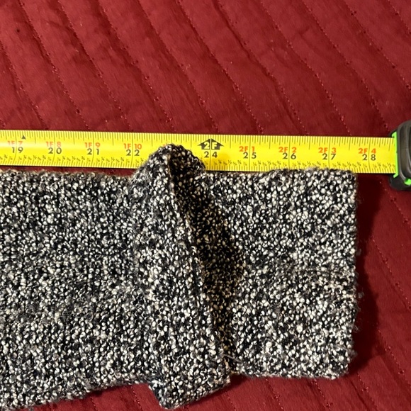 Free People Slouchy Moto Charcoal Gray/Black Tweed Jacket Size Medium - Picture 11 of 14